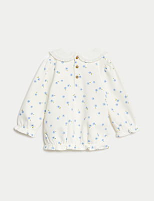 Cotton Rich Floral Sweatshirt (0-3 Yrs)
