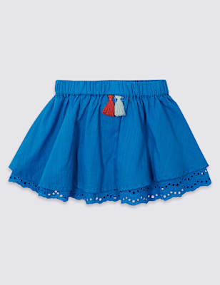 Pure Cotton Tassel Skirt