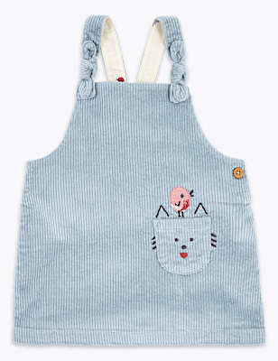 Cotton Rich Corduroy Pinafore (0-3 Yrs)