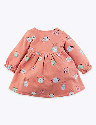 Cotton Rich Animal Print Dress (0-3 Yrs)