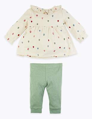 2 Piece Bird Print Outfit (0-3 Yrs)