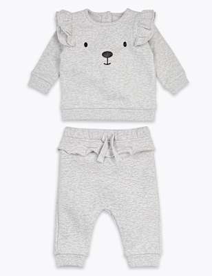 2 Piece Cotton Face Detail Outfit (0-3 Yrs)