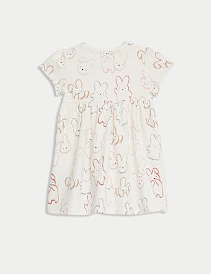Pure Cotton Bunny Dress (0-3 Yrs)
