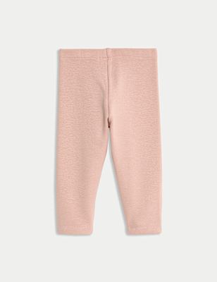 Cotton Blend Fleece Lined Leggings (0-3 Yrs)