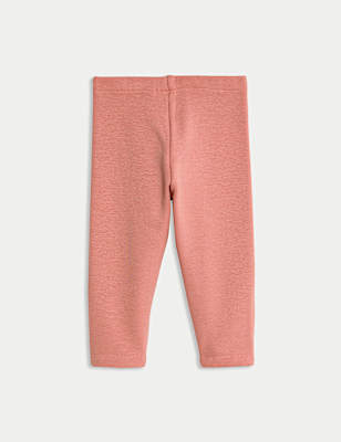 Cotton Blend Fleece Lined Leggings (0-3 Yrs)