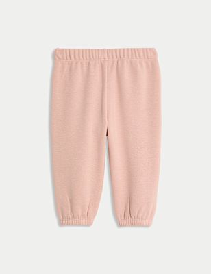 Cotton Blend Fleece Lined Joggers (0-3 Yrs)