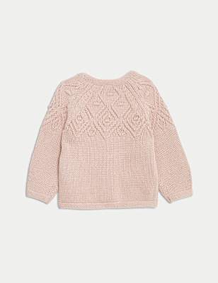 Pure Cotton Patterned Cardigan (0-3 Yrs)