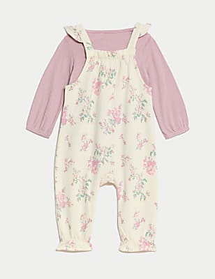 2pc Cotton Rich Floral Outfit (0-3 Yrs)