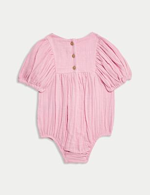 Pure Cotton Strawberry Romper (0-3 Yrs)