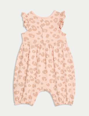 Pure Cotton Jersey Animal Print Romper (0 Mths - 3 Yrs)