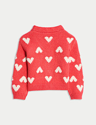 Heart Print Cardigan (0 Mths - 6 Yrs)