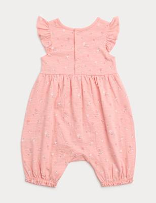 Pure Cotton Floral Romper (0-3 Yrs)