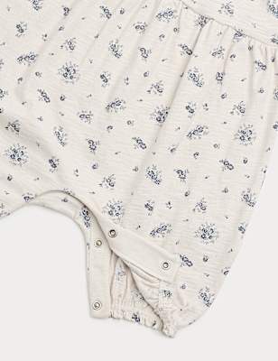 Pure Cotton Floral Romper (0-3 Yrs)