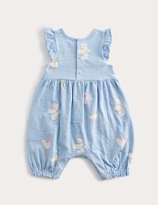 Pure Cotton Seagull Romper (0-3 Yrs)
