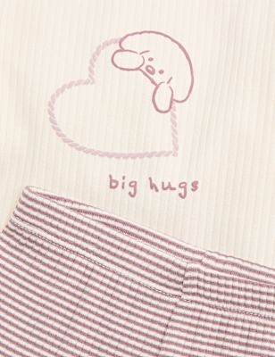 2 Piece Heart Dog Outfit (0-3 Yrs)