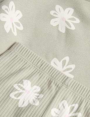 2 Piece Cotton Rich Floral Sweat Outfit (0-5 Yrs)
