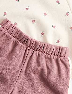 2 Piece Floral Sweatshirt & Wide Leg Joggers (0-5 Yrs)
