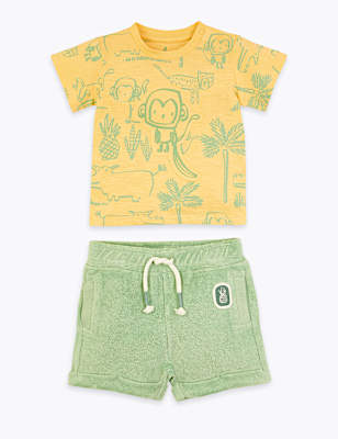 2 Piece Cotton Animal Outfit (0-3 Yrs)