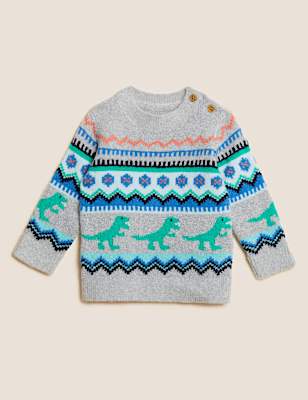 Knitted Dinosaur Jumper