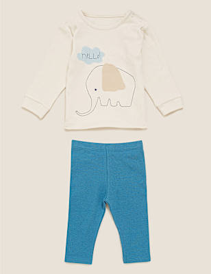 2pc Cotton Elephant Outfit