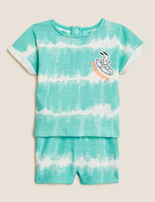 2pc Pure Cotton Snoopy™ Tie Dye Outfit (0-3 Yrs)