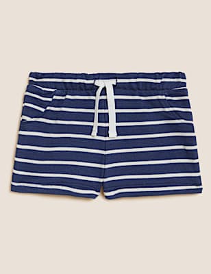 Cotton Rich Striped Shorts (0-3 Yrs)