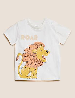 Pure Cotton Lion T-Shirt (0-3 Yrs)