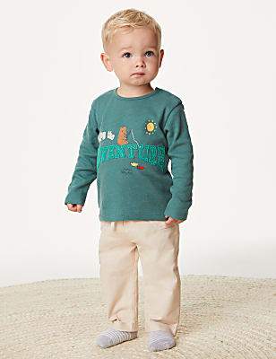 Cotton Rich Slogan Outfit (0-3 Yrs)