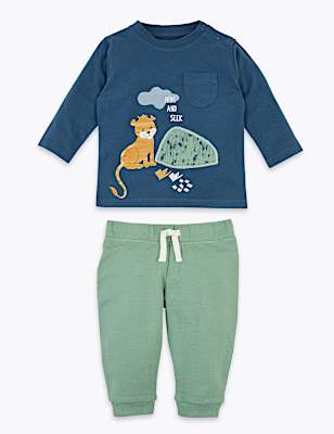 2 Piece Cotton Lion Outfit (0 -36 Mths)