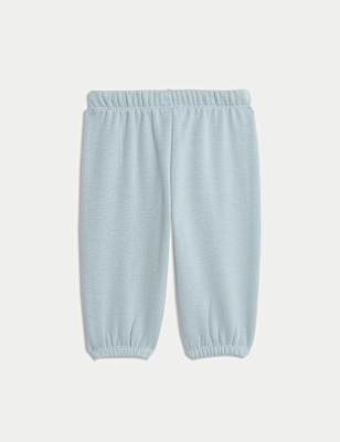 Cotton Blend Fleece Lined Joggers (0-3 Yrs)