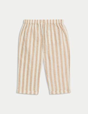 Cotton Rich Striped Trousers (0-3 Yrs)