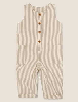 Pure Cotton Striped Romper