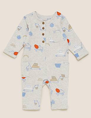 Cotton Transport Print All in One (0-3 Yrs)