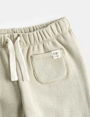 Cotton Blend Fleece Lined Joggers (0-3 Yrs)