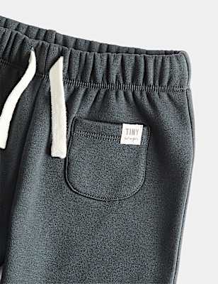 Cotton Blend Fleece Lined Joggers (0-3 Yrs)