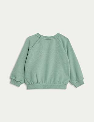 Cotton Rich Roar Slogan Sweatshirt (0-3 Yrs)