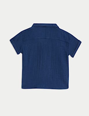 Pure Cotton Double Cloth Shirt (0-3 Yrs)