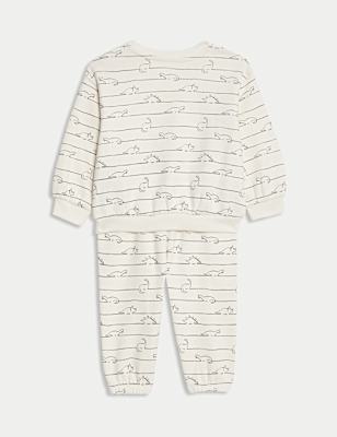 2pc Cotton Rich Dino Top & Bottom Outfit (0-6 Yrs)