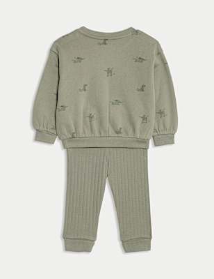 2pc Cotton Rich Dog Top & Bottom Outfit (0-6 Yrs)