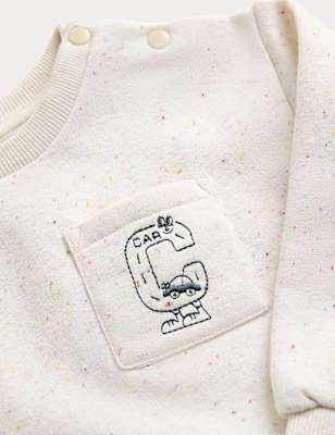 Cotton Rich Neppy Sweat Outfit (0 Mths-6 Yrs)