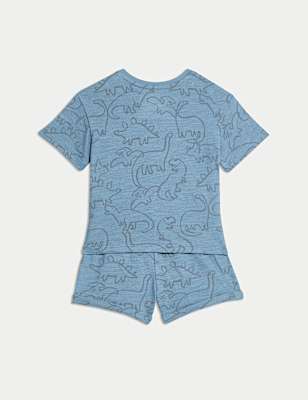2pc Pure Cotton Dinosaur Outfit (0-3 Yrs)