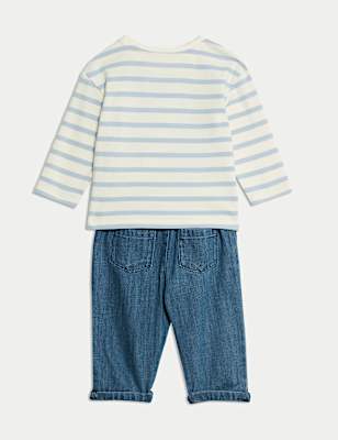 2pc Striped Top & Bottom Outfit (0-6 Yrs)
