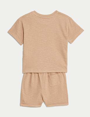 2pc Pure Cotton Sun Oversized T-Shirt Set (0-3 Yrs)