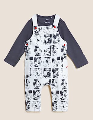 2pc Mickey Mouse&trade; Dungaree Outfit (0-3 Yrs)