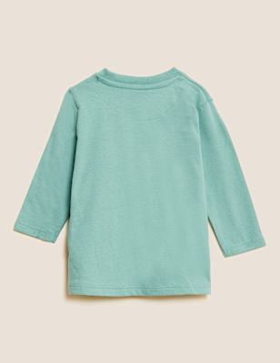 Pure Cotton Smile Slogan Top