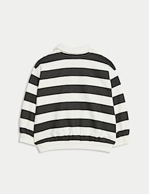 Cotton Rich Striped Rugby Sweatshirt (0-6 Yrs)