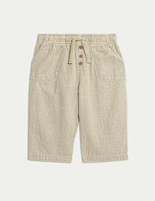 Cotton Blend Plain Trousers (0-6 Yrs)