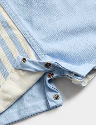 2 Piece Pure Cotton Dungarees Outfit (0-3 Yrs)