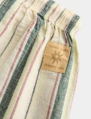 Cotton Rich Striped Trousers (0-5 Yrs)