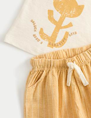 Graphic Tee & Striped Trousers (0-5 Yrs)